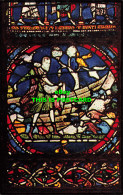 R583990 Canterbury Cathedral. Early 13 Th C. Glass. North Choir Aisle. The Parab - World