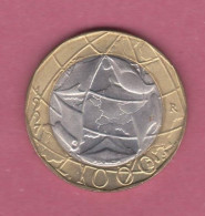 Italia, 1997- 1000 Lire - Bimetallic Copper-nickel Center In Bronzital Ring- Obverse Allegory Of Italian Repubblic. - 1 000 Liras