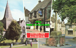 R583731 Greetings From Alfriston. High Street. Market Square. St. Andrew Church. - World