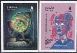 ESPAGNE SPANIEN SPAIN ESPAÑA 2023 DISELLO STAMPDAY GENERAL AND YOUTH CATEGORY SET 2V MNH ED 5632-3 MI 5683-4 YT 5388-9 - Nuevos