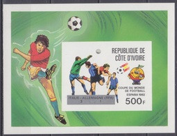 1982	Ivory Coast Cote D'Ivoire	751/B24b	Overprint- # 700/B19b	25,00 € - 1982 – Espagne