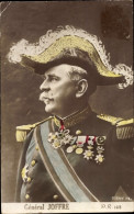 CPA General Joseph Joffre, Portrait In Uniform, Orden - Autres & Non Classés