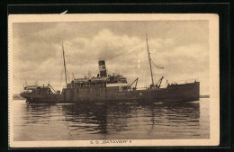 AK Handelsschiff SS Batavier II Bei Ruhiger See  - Handel