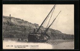 AK La Pointe Aux Oies, L`epave Du 2736, 1908, Seenotrettung  - Sonstige & Ohne Zuordnung