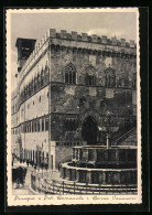 Cartolina Perugia, Pal Communale E Corso Vannucci  - Perugia
