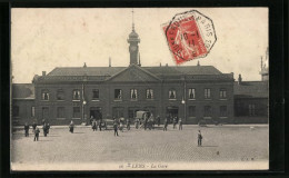 CPA Lens, La Gare, Vue De La Garevorplatz  - Lens