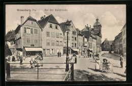 CPA Weissenburg, Vue De La Rue Bei Der Salzbrücke  - Other & Unclassified