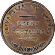 France, Médaille, Université De France, Lycée Fontanes, Cuivre, SPL - Sonstige & Ohne Zuordnung