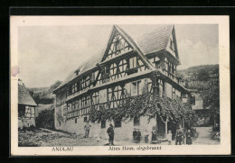 CPA Andlau, Altes Haus Abgebrannt  - Autres & Non Classés