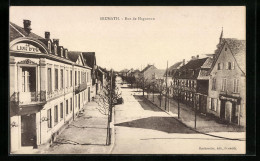 CPA Brumath, Rue De Haguenau, Vue De La Rue  - Haguenau