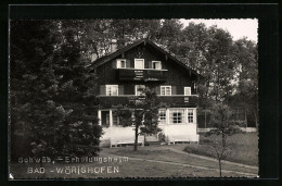 AK Bad Wörishofen, Hotel Schwäbisches Erholungsheim Haus Hubertus  - Bad Woerishofen