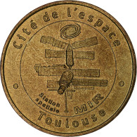 France, Jeton Touristique, Cité De L'espace De Toulouse, 2003, MDP, Or - Andere & Zonder Classificatie
