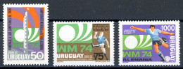Uruguay 1302-1304 Postfrisch Fußball WM 1974 #GB670 - Uruguay