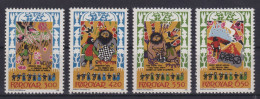 Briefmarken Dänemark Färöer 130-133 Tanzlieder Mittelalter Luxus Kat.-Wert 7,00 - Islas Faeroes