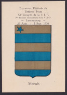 Mersch Luxemburg Wappen Philatelie Briefmarken Ausstellung F.I.P Kongress - Storia Postale