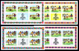 Ghana Kleinbogensatz 581 B-584 B Postfrisch Fußball WM 1974 #GB686 - Ghana (1957-...)