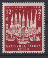 Deutsches Reich 862 Lübeck Ausgabe 1943 Luxus Postfrisch MNH - Covers & Documents
