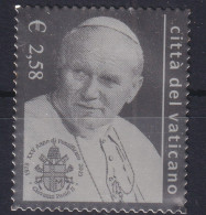 Vatikan 1428 Papst Johannes Paul II. Versilbert Silberfolie - Cartas & Documentos