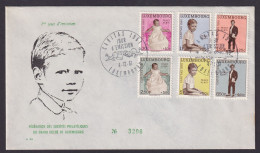 Luxemburg Brief 649-654 Caritas Kinder Als Luxus FDC Ausgabe 1961 - Brieven En Documenten