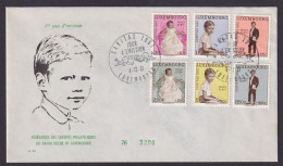 Luxemburg Brief 649-654 Caritas Kinder Als Luxus FDC Ausgabe 1961 - Lettres & Documents