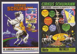 Europa Schweden Zirkus Tolles Los 1450-1452 Zusammendruck FDC + 3 Maximumkarten - Brieven En Documenten