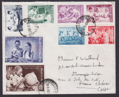 Belgien Brief 1198-1205 Echt Gelaufener FDC Morangis Seine Et Oise Frankreich - Other & Unclassified