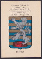 Diekirch Luxemburg Wappen Philatelie Briefmarken Ausstellung F.I.P Kongress - Briefe U. Dokumente