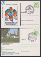 Bund Münsterschwarzach St. Benedikt Von Nursia Set Privatganzsache Maximumkarte - Lettres & Documents