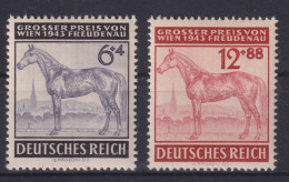 Deutsches Reich 857-858 Galopprennen Pferde Pferdesport Luxus Postfrisch MNH - Lettres & Documents