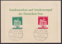 Briefmarken Bizone 101-102 Sonderkarte SST Frankfurt Internationale Messe 1950 - Andere & Zonder Classificatie