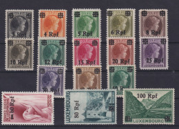 Besetzung Luxemburg 17-32 Luxus Postfrisch Aufdruck MNH KatWert 15,00 - Ocupación 1938 – 45