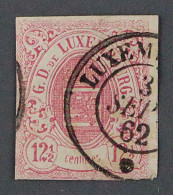 Luxemburg 7, 1859 Wappen 12 1/2  C. Gute Erhaltung Sauber Gestempelt, KW 200,- € - 1852 Guillaume III