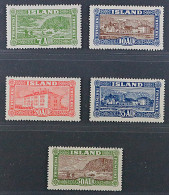 Island  114-18 **  Ansichten 7- 50 A. Komplett, 5 Werte, POSTFRISCH, KW 700,- € - Unused Stamps