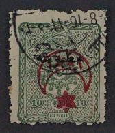 1915, TÜRKEI 264 K, KPFSTEHENDER AUFDRUCK 2 Pia. Stern Sechsstrahlig MATBUA - Oblitérés