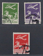 Dänemark  143-45,  Flugpost 1925 Komplett, Sauber Gestempelt, KW 120,- € - Usati