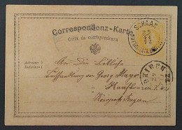 1871, LIECHTENSTEIN Vorläufer Ganzsachenkarte 2 Kr. SCHAAN, Top-RARITÄT, 7000,-€ - ...-1912 Precursores