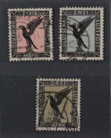 Dt. Reich  382-84,  Flugpost Höchstwerte Komplett, Sauber Gestempelt, KW 158,- € - Used Stamps