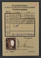 UKRAINE 7, Hitler 10 Pfg. Als Einzelfrankatur Auf Einlieferungsschein, RARITÄT!! - Occupation 1938-45