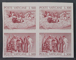 Vatikan  678-79 U **  UNGEZÄHNT VIERERBLOCK Postfrisch, Fotoattest KW 1600,- € - Neufs