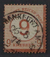 Dt. Reich  30,  9 Kr. Brustschild Aufdruck, Sauber Gestempelt, Geprüft KW 600,-€ - Used Stamps