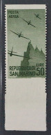 San Marino 348 Uw ** 1946, Flug 50 L. Waagerecht UNGEZÄHNT, Postfrisch, 150 € - Ungebraucht