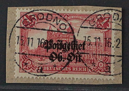 1916, I. Weltkrieg OBER-OST 12 A, SELTENE ZÄHNUNG Auf Briefstück, Geprüft 200,-€ - Ocupación 1914 – 18