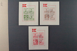 Dänemark  234-37,  Hansen-Fonds Zdr-Viererblocks, Ersttags-Stempel, KW 190,- € - Used Stamps