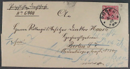 Dt. Reich  47 Aa, Adler 10 Pfg. FARBE! Auf Nachsende-Brief, Geprüft, KW 240,- € - Cartas & Documentos