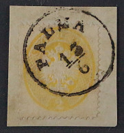 Lombardei  14, Wappen 2 Soldi Enge Zähnung Briefstück PALMA, Befund, KW 150,- € - Lombardo-Veneto