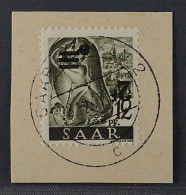 SAARLAND  229 Z II K, Aufdruck KOPFSTEHEND, Gestempelt, Geprüft BPP ! KW 750,- € - Used Stamps