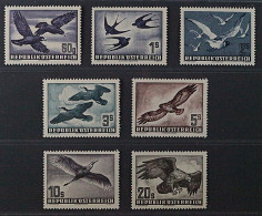 Österreich 955-56, 968, 984-87 ** VÖGEL, 7 Werte Komplett, Postfrisch 332,- € - Unused Stamps