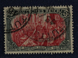 Dt. Reich  97 AIa,  SELTENE FARBE: Unter UV Gelblichrot, Geprüft KW 220,- € - Used Stamps