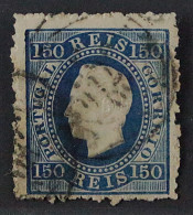Portugal  43 X B,  König Luis 150 R. Blau, Sauber Gestempelt, KW 160,- € - Unused Stamps