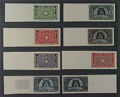 TUNESIEN  334-44 U **  Freimarken Kunst 1947, UNGEZÄHNT, 8 Werte, Postfrisch, - Unused Stamps